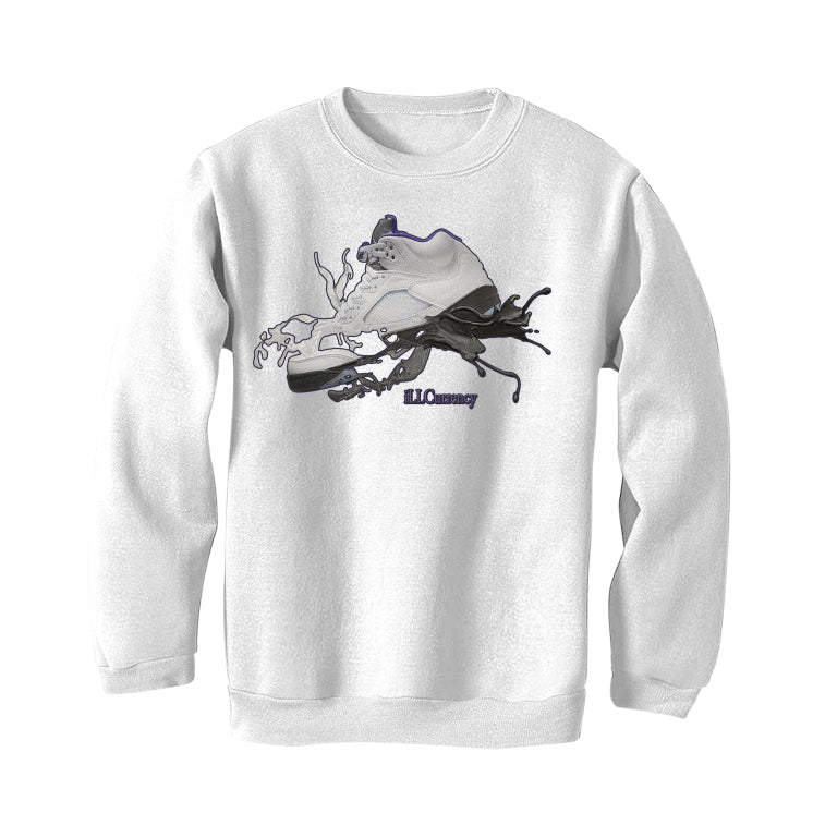 Air Jordan 5 “Concord” White T-Shirt (SPLASH SHOE) - Image 4