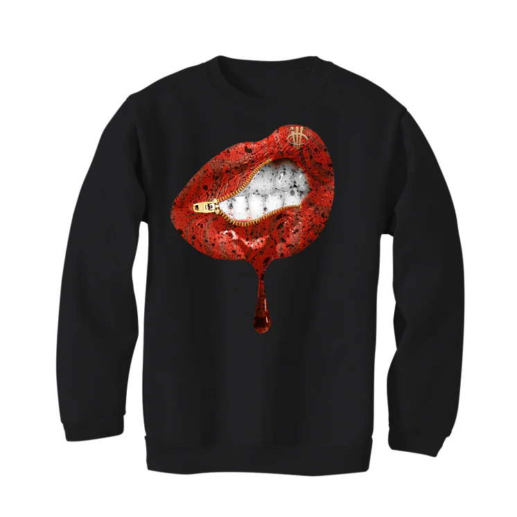 Air Jordan 5 “Dunk on Mars” Black T-Shirt (LIPS UNSEALED) - Image 4