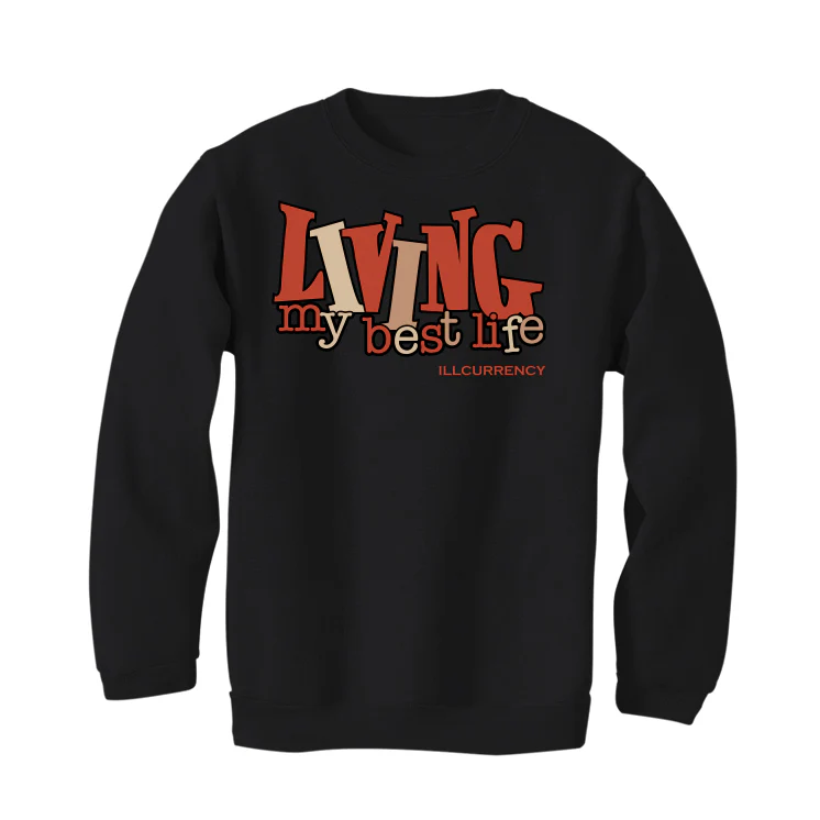 Air Jordan 5 “Dunk on Mars” Black T-Shirt (LIVING MY BEST LIFE) - Image 4