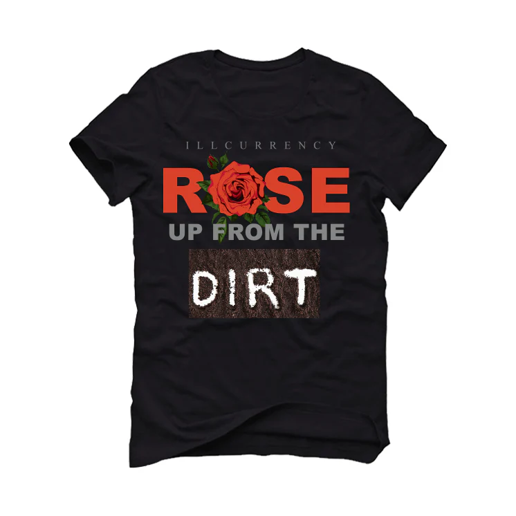 Air Jordan 5 “Dunk on Mars” Black T-Shirt (Rose up from the dirt) - Image 2