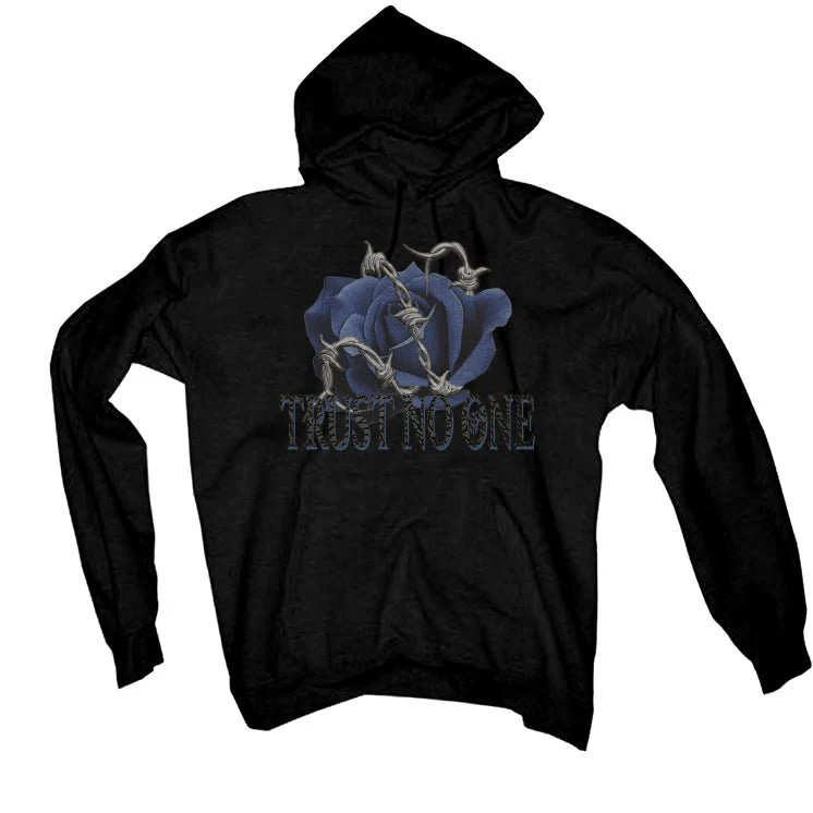 Air Jordan 5 “Georgetown” | illcurrency Black T-Shirt (TRUST NO ONE) - Image 3