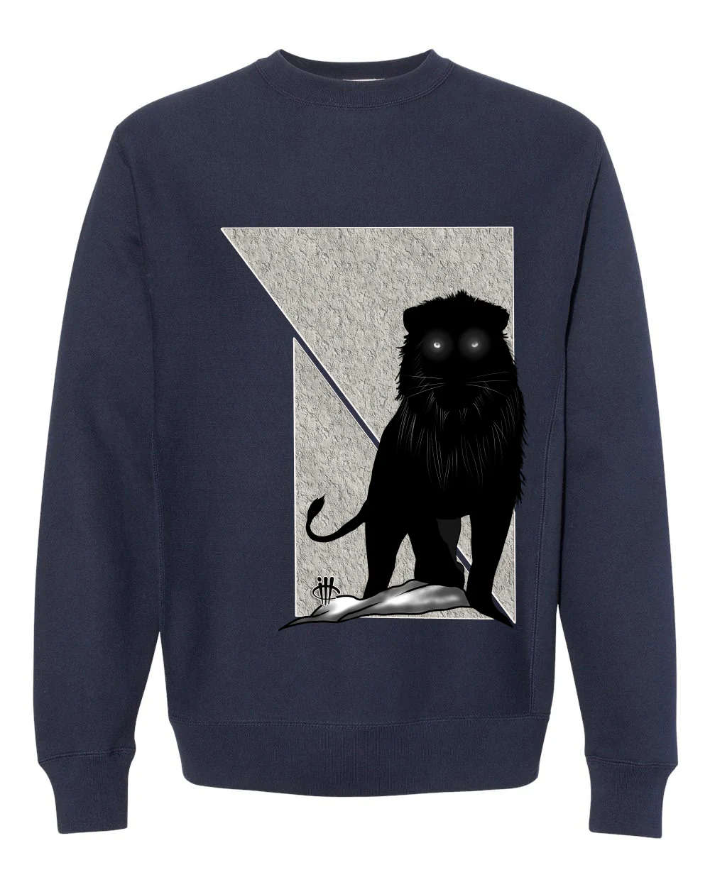 Air Jordan 5 “Georgetown” | illcurrency Navy Blue T-Shirt (Lion) - Image 4