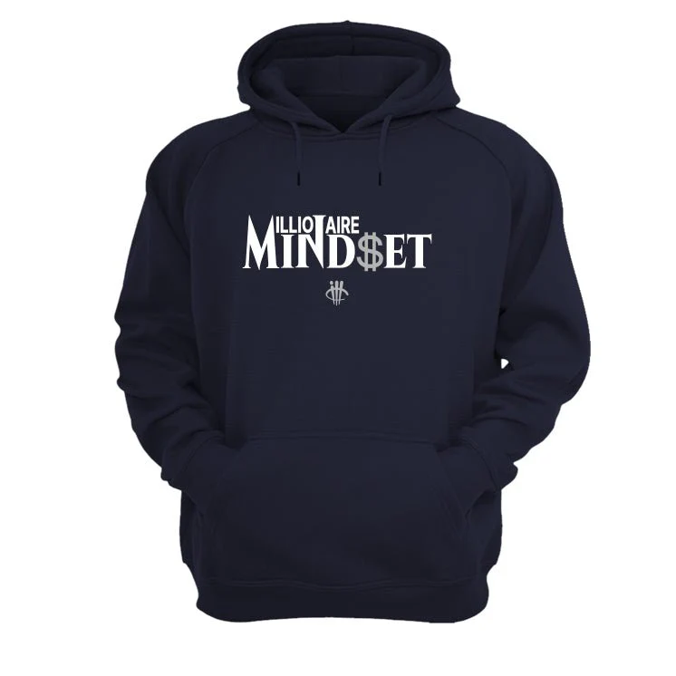 Air Jordan 5 Georgetown Navy Blue T-Shirt (Millionaire Mindset) - Image 3