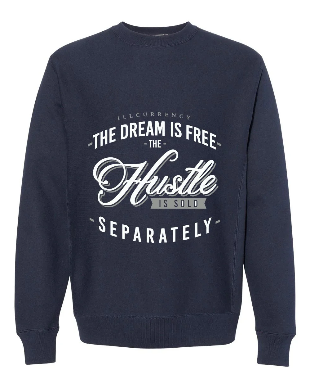 Air Jordan 5 “Georgetown” | illcurrency Navy Blue T-Shirt (The dream is free) - Image 4