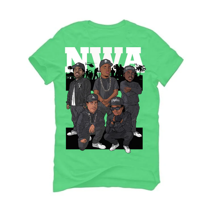 Air Jordan 5 Green Bean Synthetic Green T-Shirt (With attitude) - Image 2