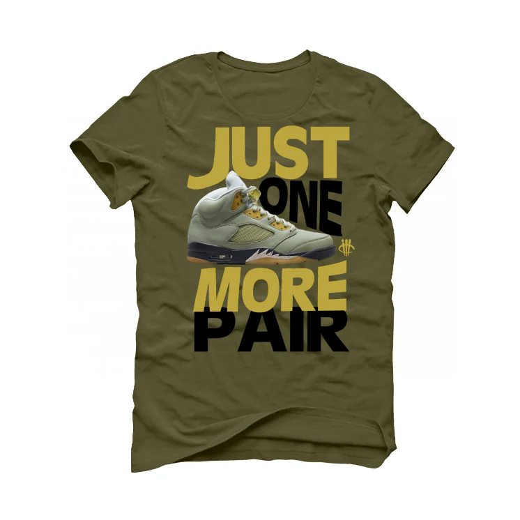 Air Jordan 5 “Jade Horizon” | illCurrency Military Green T-Shirt (JUST ONE MORE PAIR) - Image 2