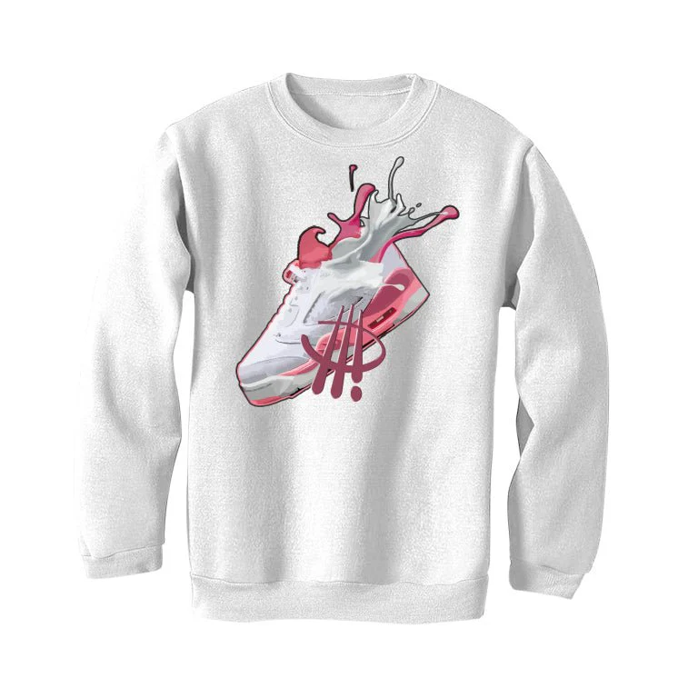 Air Jordan 5 Low “White/Desert Berry”I ILLCURRENCY White T-Shirt (SPLASH) - Image 4