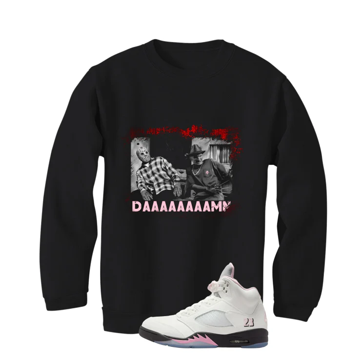 Air Jordan 5 OG 35th Anniversary Matching T-Shirt, Sweatshirts & Hoodies Black T-Shirt (daaaamn)| illcurrency - Image 4