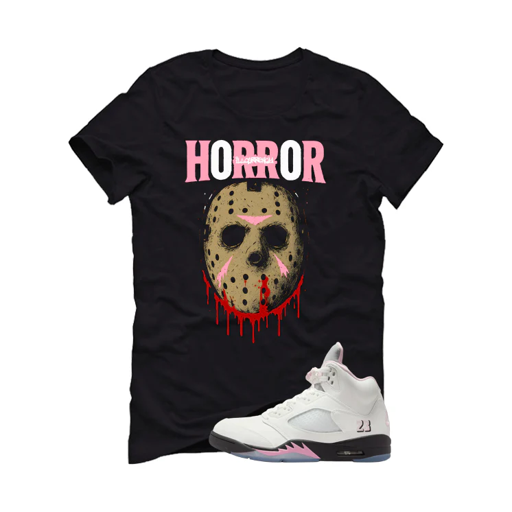 Air Jordan 5 OG 35th Anniversary Matching T-Shirt, Sweatshirts & Hoodies Black T-Shirt (Jason Horror)| illcurrency - Image 2