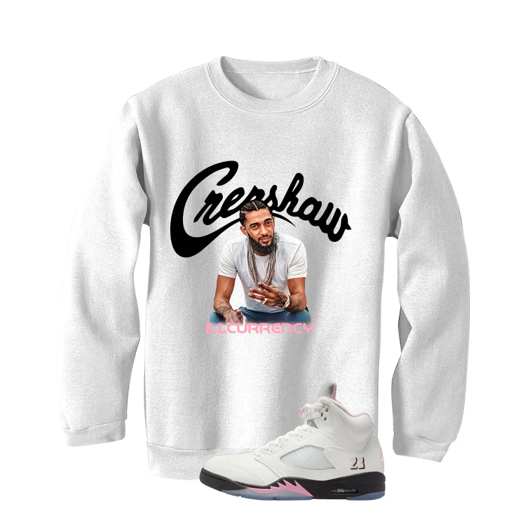 Air Jordan 5 OG 35th Anniversary Matching T-Shirt, Sweatshirts & Hoodies White T-Shirt (Crenshaw)| illcurrency - Image 4