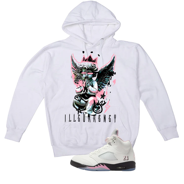 Air Jordan 5 OG 35th Anniversary Matching T-Shirt, Sweatshirts & Hoodies White T-Shirt (Graffiti Angel)| illcurrency - Image 3