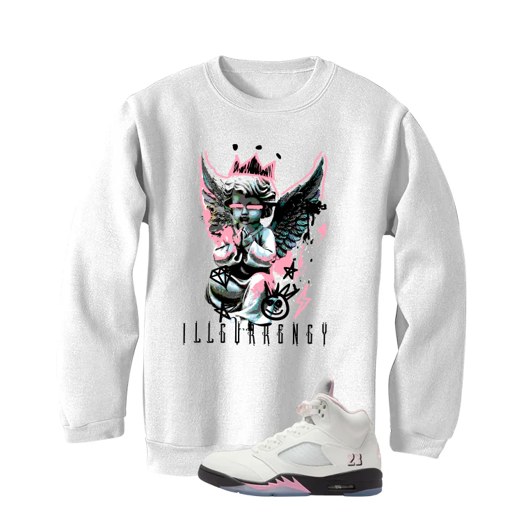 Air Jordan 5 OG 35th Anniversary Matching T-Shirt, Sweatshirts & Hoodies White T-Shirt (Graffiti Angel)| illcurrency - Image 4