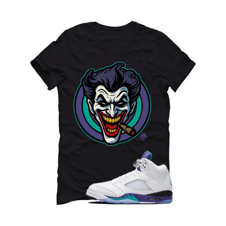 Air Jordan 5 OG Grape Black T-Shirt (Joke The Joker)| illcurrency - Image 2