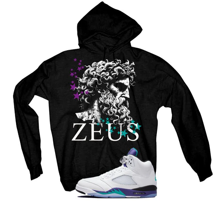 Air Jordan 5 OG Grape Black T-Shirt (Zeus)| illcurrency - Image 3