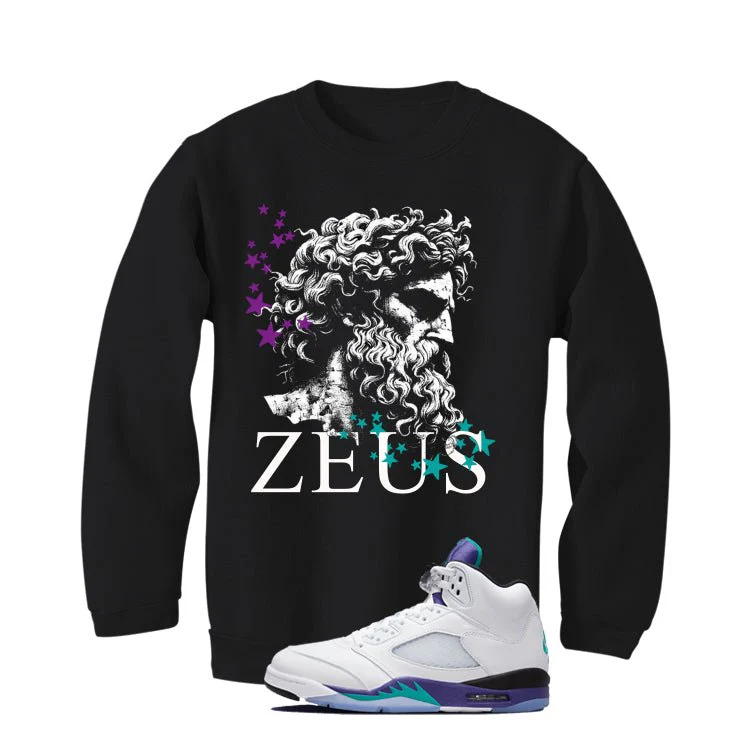 Air Jordan 5 OG Grape Black T-Shirt (Zeus)| illcurrency - Image 4