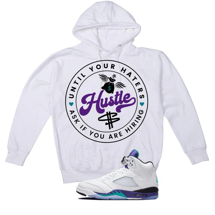 Air Jordan 5 OG Grape White T-Shirt (Haters Catch Up)| illcurrency - Image 3