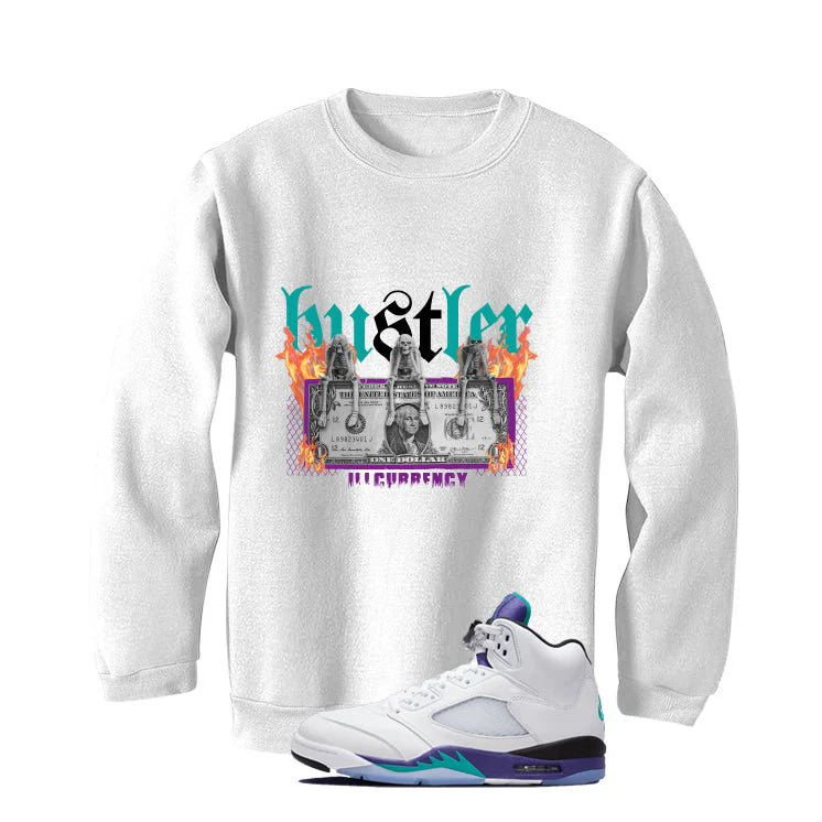 Air Jordan 5 OG Grape White T-Shirt (See No Evil Hustler)| illcurrency - Image 4