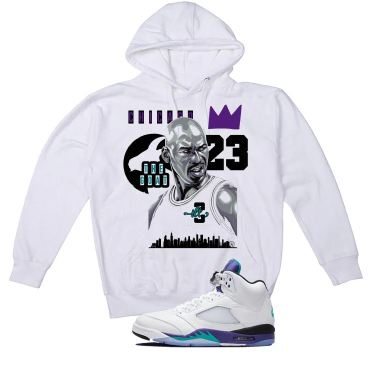 Air Jordan 5 OG Grape White T-Shirt (The Goat)| illcurrency - Image 3