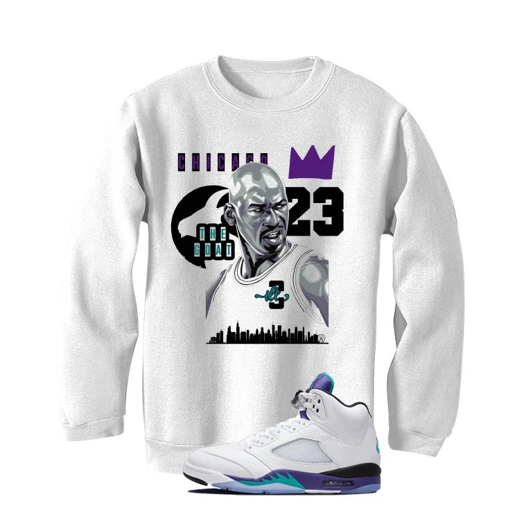 Air Jordan 5 OG Grape White T-Shirt (The Goat)| illcurrency - Image 4