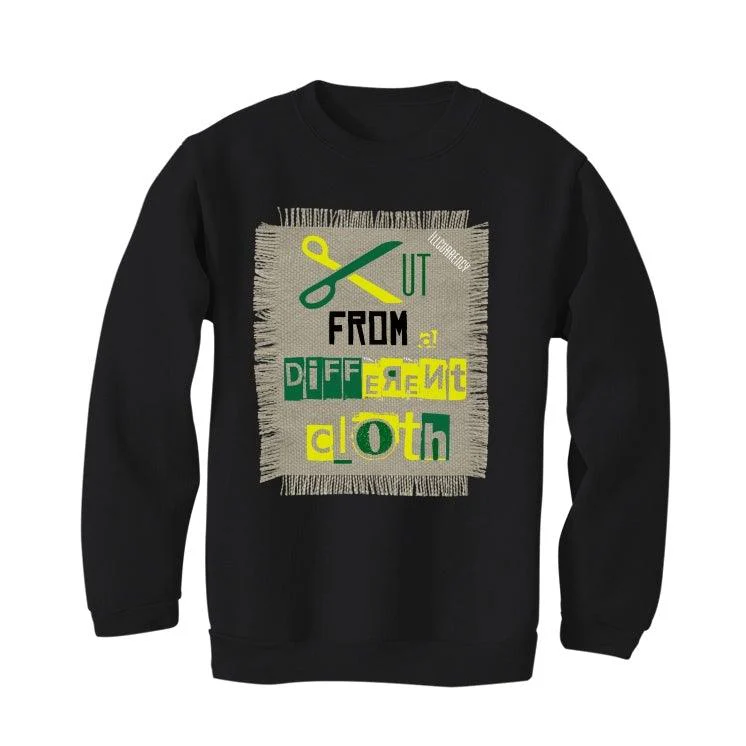 Air Jordan 5 “Oregon apple green” 2020 Black T-Shirt (Cut from a different cloth) - Image 3