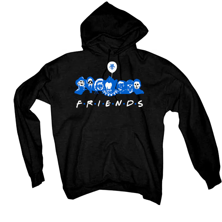 Air Jordan 5 “Racer Blue” Black T-Shirt (Friends) - Image 3