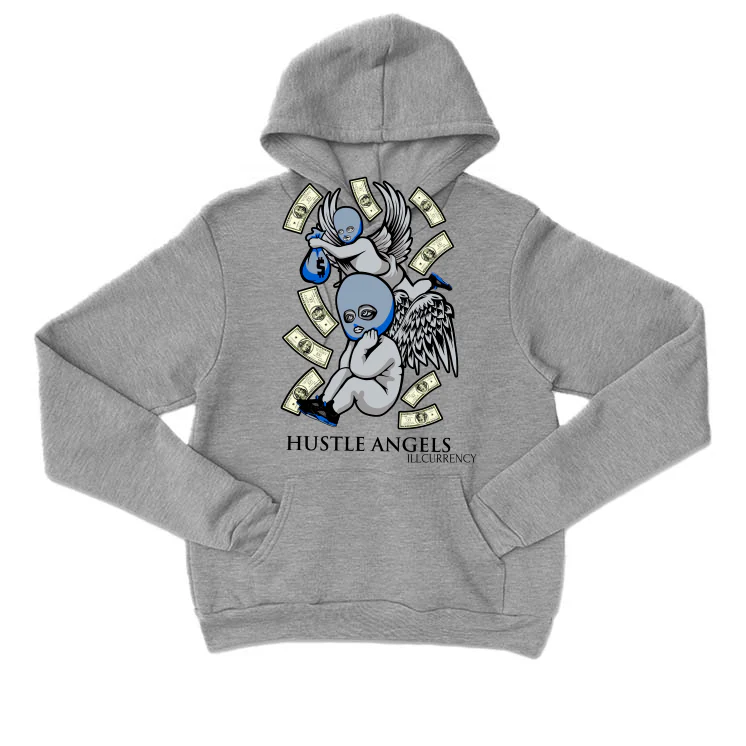 Air Jordan 5 “Racer Blue” Grey T-Shirt (angels) - Image 3