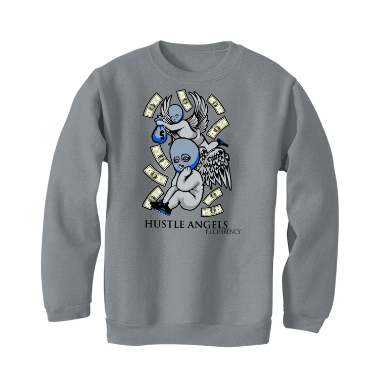 Air Jordan 5 “Racer Blue” Grey T-Shirt (angels) - Image 4
