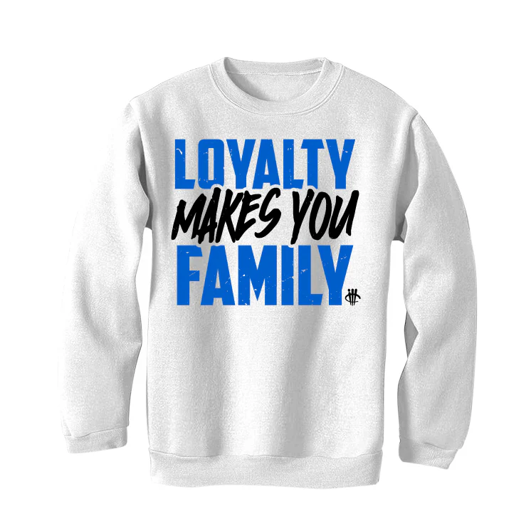 Air Jordan 5 “Racer Blue” White T-Shirt (LOYALTY) - Image 4