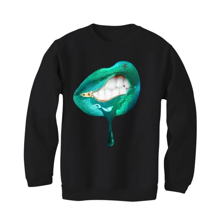 Air Jordan 5 Retro "Island Green" 2019 Black T-Shirt (LIPS UNSEALED) - Image 3