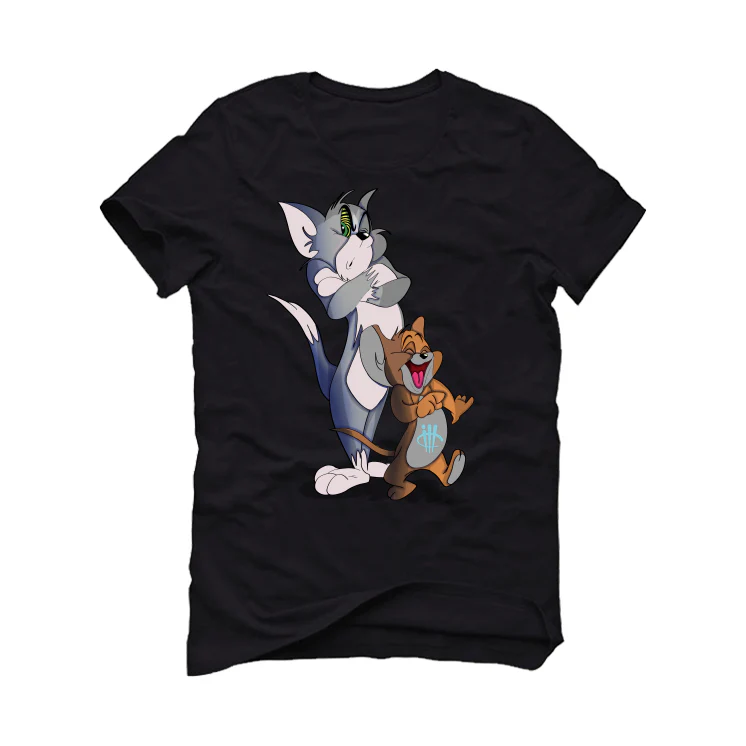 Air Jordan 5 SE “Easter” | illCurrency Black T-Shirt (Tom n Jerry) - Image 2