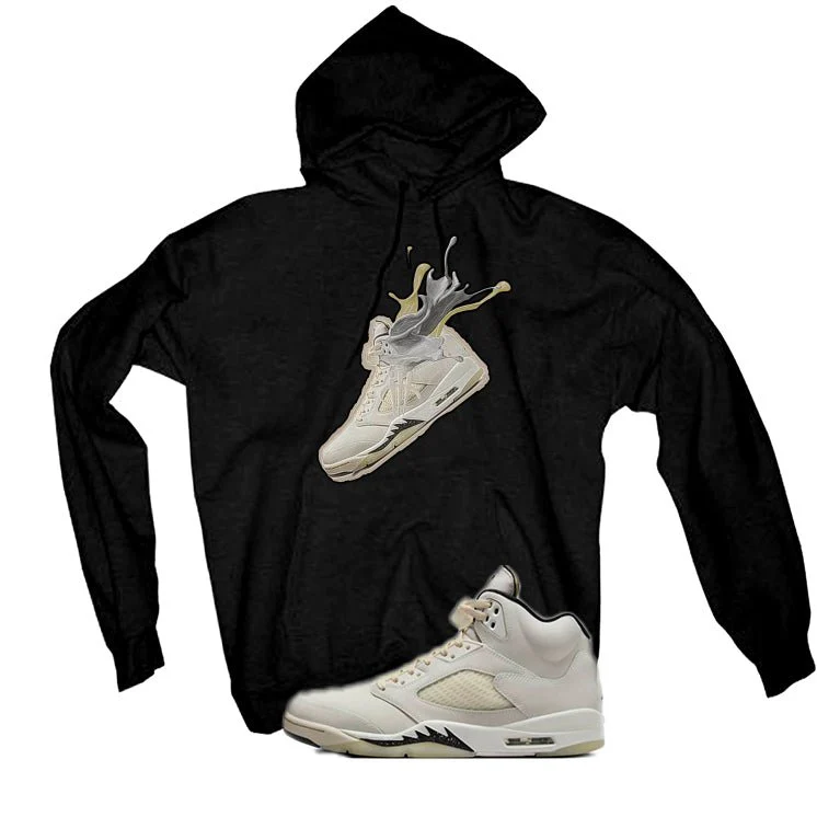 Air Jordan 5 SE “Sail” | illcurrency Black T-Shirt (SPLASH 5) - Image 3