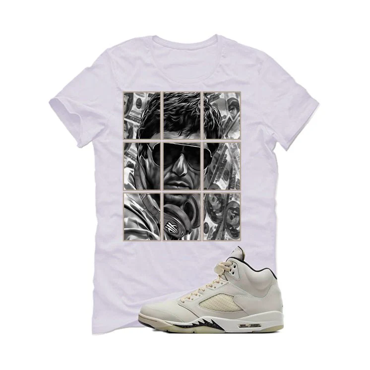 Air Jordan 5 SE “Sail” | illcurrency White T-Shirt (PACINO) - Image 2