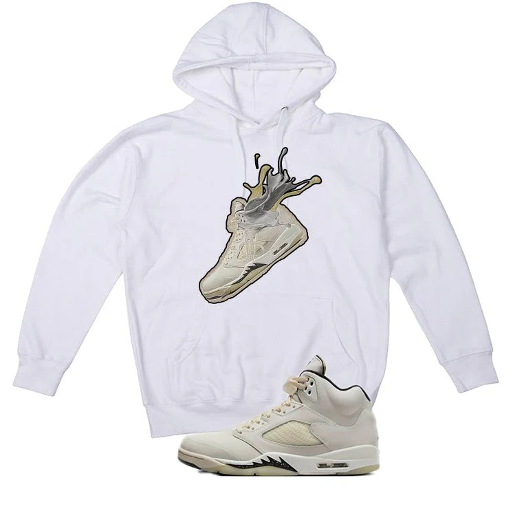 Air Jordan 5 SE “Sail” | illcurrency White T-Shirt (SPLASH 5) - Image 3