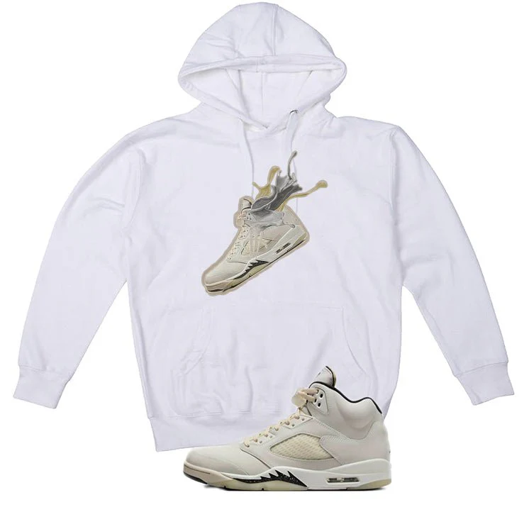 Air Jordan 5 SE Sail White T-Shirt (Splash 5)| illcurrency - Image 3