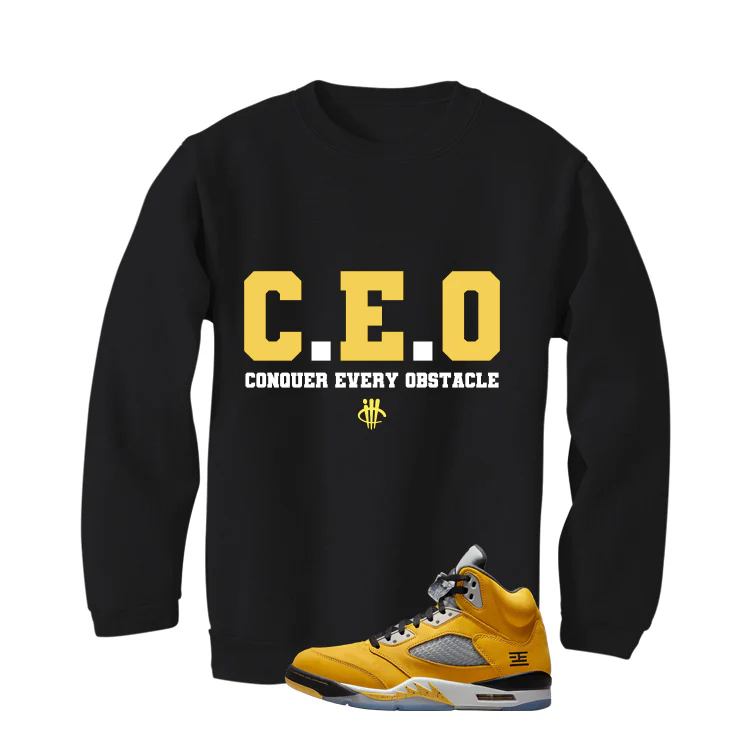 Air Jordan 5 Tokyo Matching T-Shirt, Sweatshirts & Hoodies Black T-Shirt (Ceo)| illcurrency - Image 4