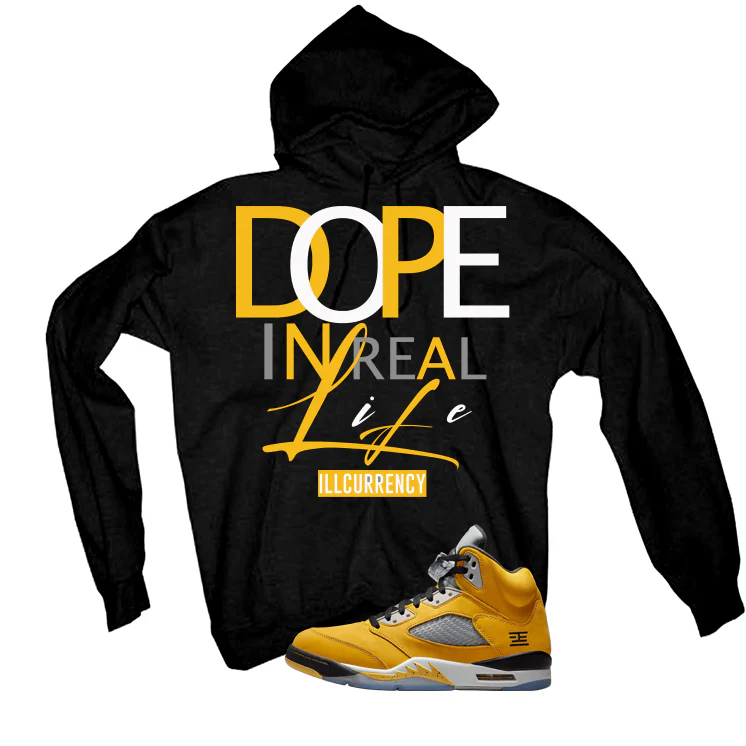Air Jordan 5 Tokyo Matching T-Shirt, Sweatshirts & Hoodies Black T-Shirt (DOPE)| illcurrency - Image 3