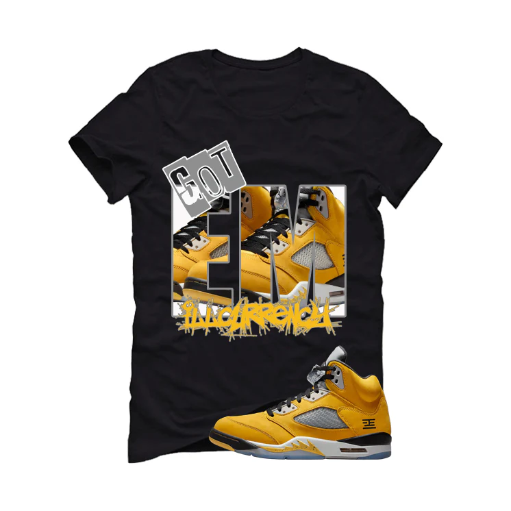 Air Jordan 5 Tokyo Matching T-Shirt, Sweatshirts & Hoodies Black T-Shirt (GOT EM)| illcurrency - Image 2