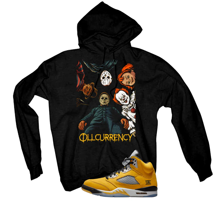 Air Jordan 5 Tokyo Matching T-Shirt, Sweatshirts & Hoodies Black T-Shirt (illcurrency Nightmare)| illcurrency - Image 3