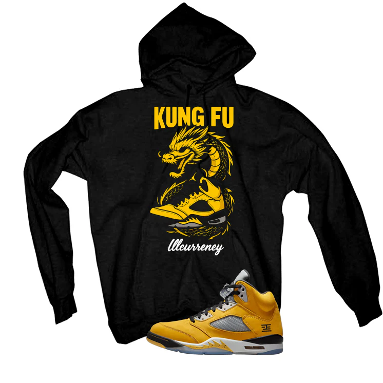 Air Jordan 5 Tokyo Matching T-Shirt, Sweatshirts & Hoodies Black T-Shirt (Kung Fu)| illcurrency - Image 3