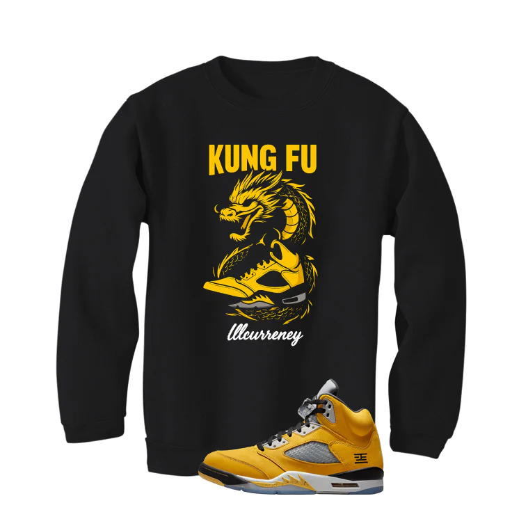 Air Jordan 5 Tokyo Matching T-Shirt, Sweatshirts & Hoodies Black T-Shirt (Kung Fu)| illcurrency - Image 4