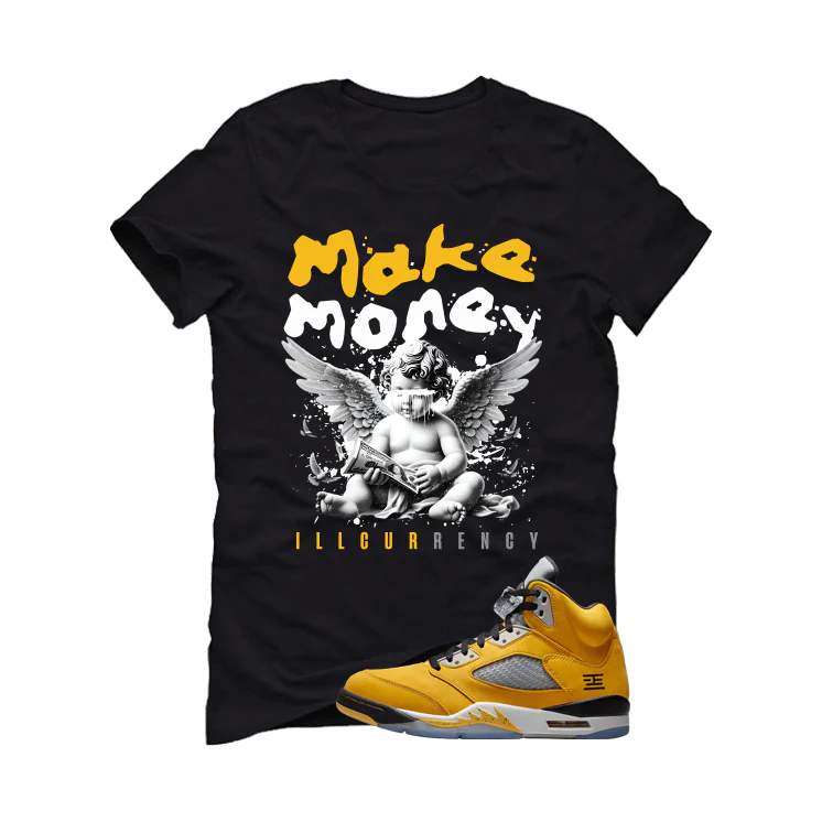 Air Jordan 5 Tokyo Matching T-Shirt, Sweatshirts & Hoodies Black T-Shirt (Make Money)| illcurrency - Image 2