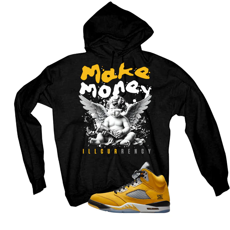 Air Jordan 5 Tokyo Matching T-Shirt, Sweatshirts & Hoodies Black T-Shirt (Make Money)| illcurrency - Image 3
