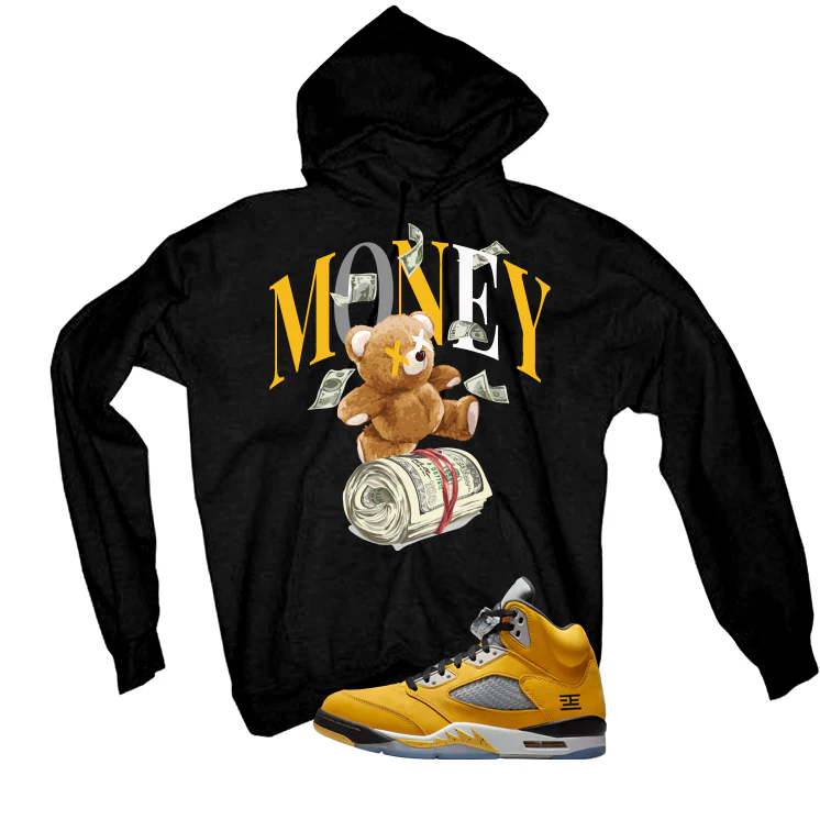 Air Jordan 5 Tokyo Matching T-Shirt, Sweatshirts & Hoodies Black T-Shirt (Money Bear)| illcurrency - Image 3