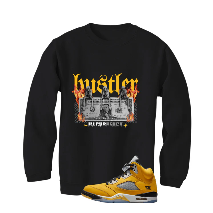 Air Jordan 5 Tokyo Matching T-Shirt, Sweatshirts & Hoodies Black T-Shirt (See No Evil Hustler)| illcurrency - Image 4