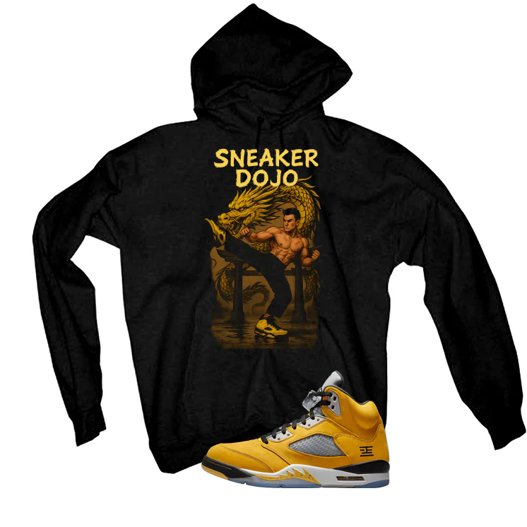 Air Jordan 5 Tokyo Matching T-Shirt, Sweatshirts & Hoodies Black T-Shirt (Sneaker Dojo)| illcurrency - Image 3