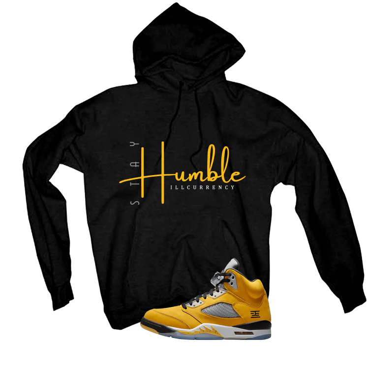 Air Jordan 5 Tokyo Matching T-Shirt, Sweatshirts & Hoodies Black T-Shirt (Stay Humble)| illcurrency - Image 3