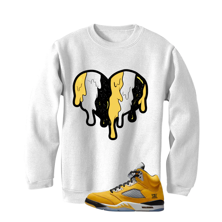 Air Jordan 5 Tokyo Matching T-Shirt, Sweatshirts & Hoodies White T-Shirt (Heart)| illcurrency - Image 4