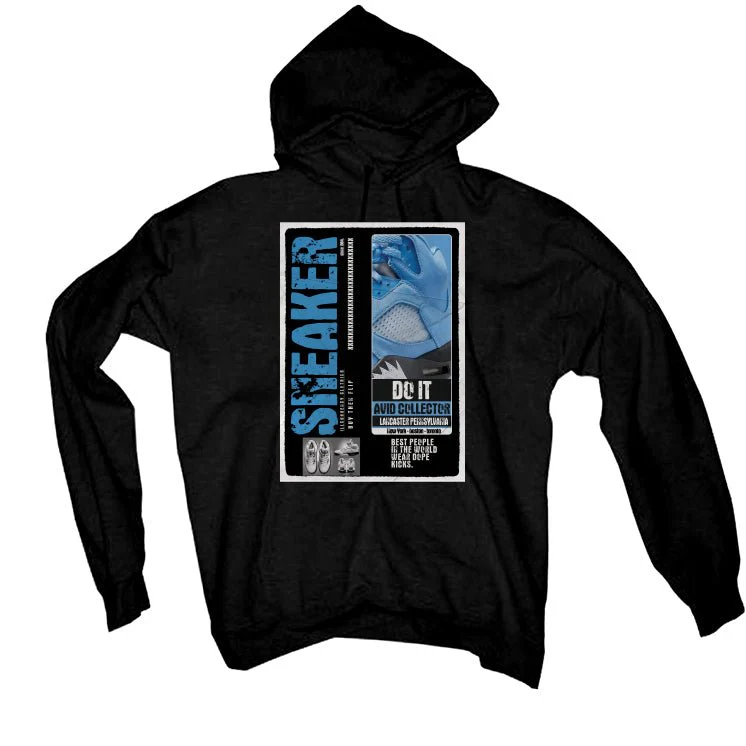 Air Jordan 5 “UNC” | illcurrency Black T-Shirt (SNEAKERS COLLECTOR) - Image 3