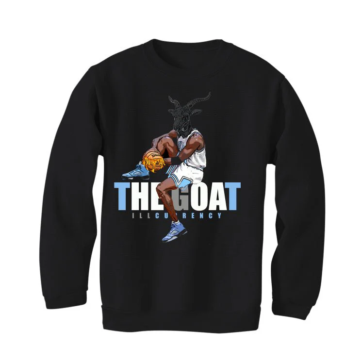 Air Jordan 5 “UNC” Black T-Shirt (The Goat) - Image 4
