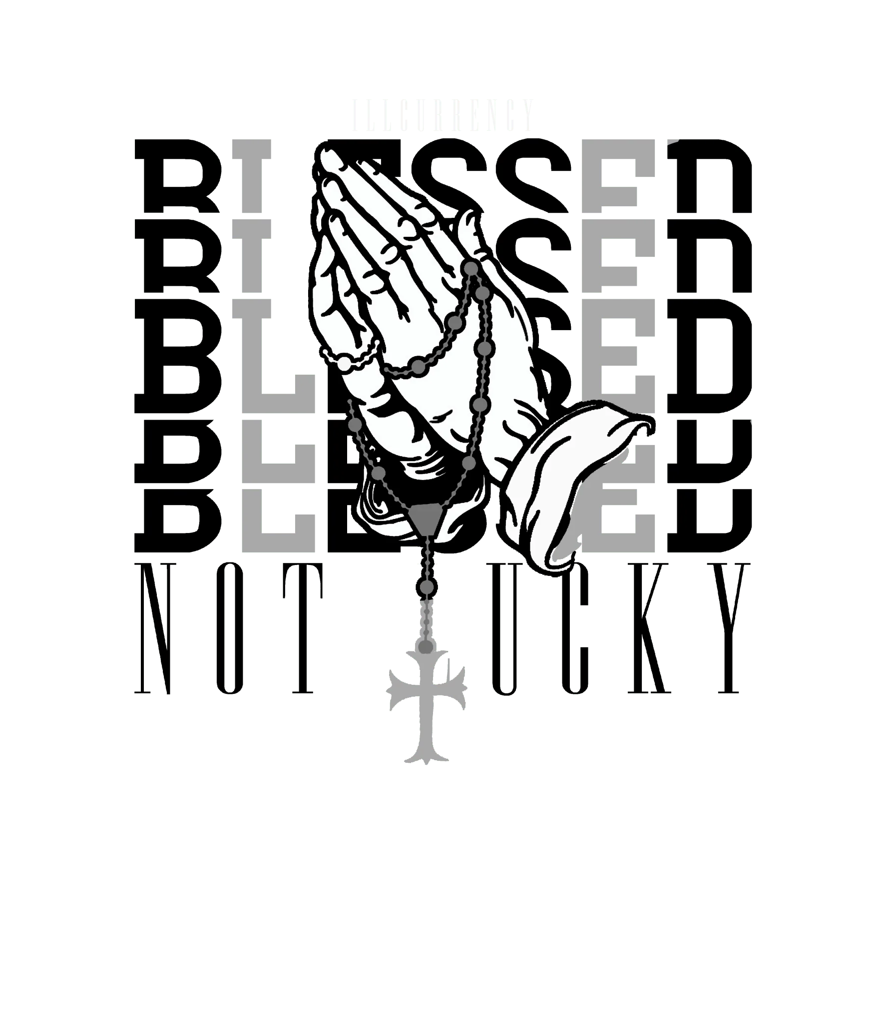 Air Jordan 5 White Black White T-Shirt (Blessed not lucky)| illcurrency